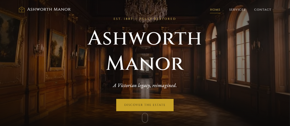 Ashworth Manor services section
